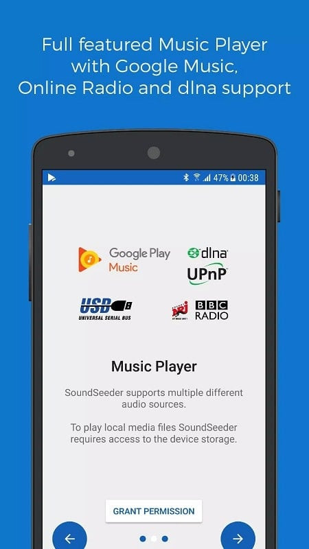 SoundSeeder MOD APK on a phone, showcasing multi-device connection