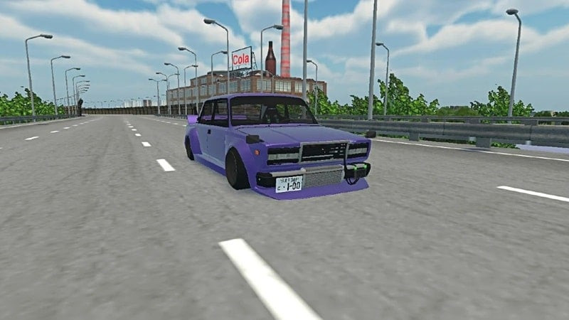 Highway racing scene in Fulminant Racer.