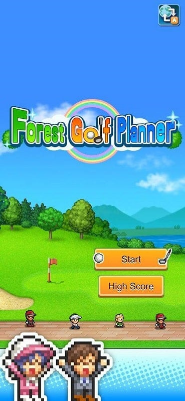 alt text: Hình ảnh trong game Forest Golf Planner MOD cho thấy việc nâng cấp câu lạc bộ golf là rất quan trọng để thu hút thành viên và phát triển sân golf.