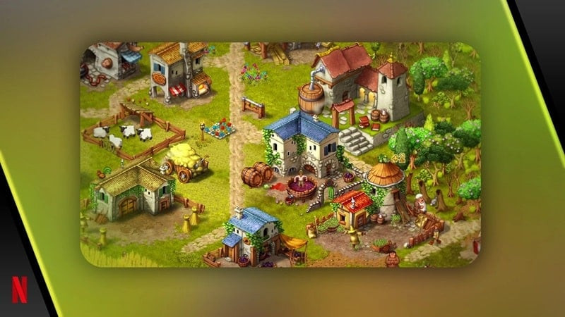 alt text: Hình ảnh trong game Townsmen A Kingdom Rebuilt, người chơi đang điều khiển quân đội