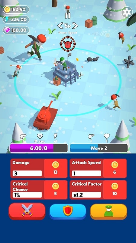 Tower Hero Idle game over screen screenshot.