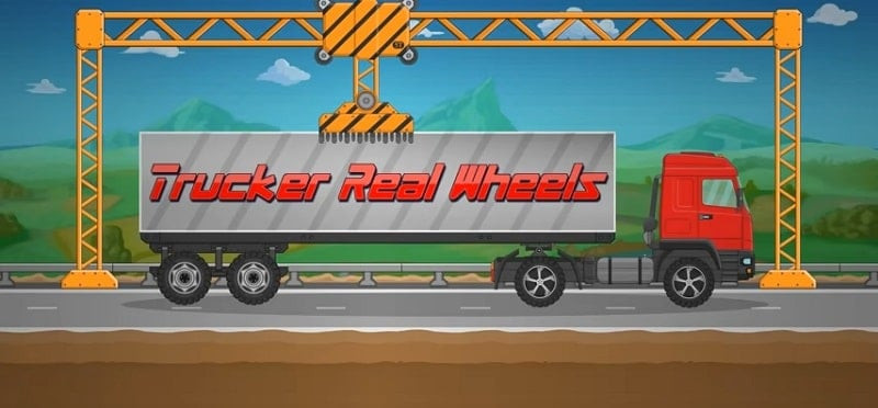 alt text: Hình ảnh xe tải trong game Trucker Real Wheels Simulator