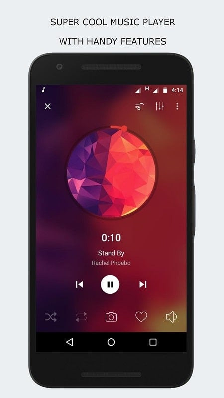 Diverse music library in Augustro Music Player MOD APK