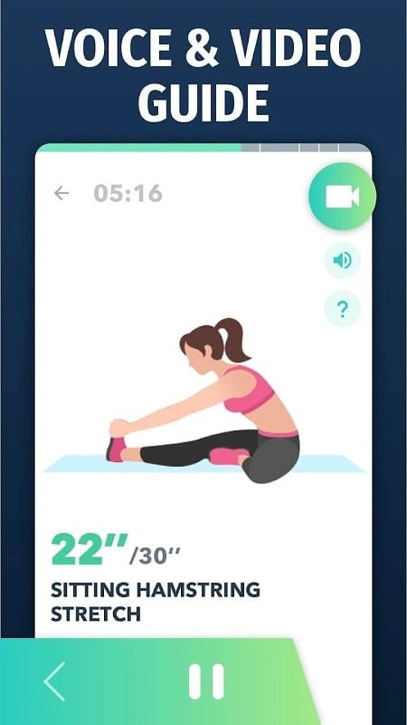 Daily workout schedule in the Stretch Exercise app