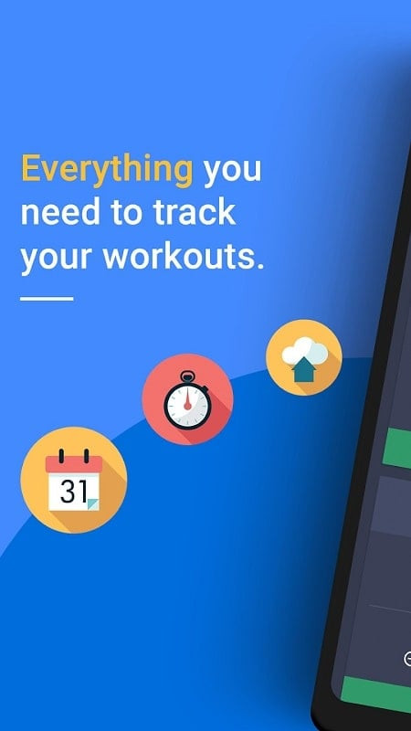 alt text: Minh họa lịch tập luyện được cá nhân hóa trong Gym Workout Planner & Tracker