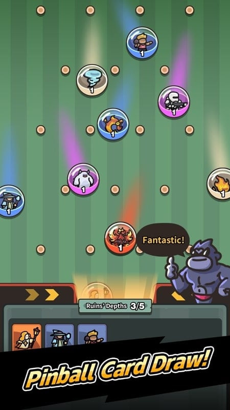 Intense battle scene in Pull Pull Pull Heroes requiring strategic gameplay for victory.