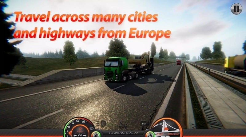 alt text: Một chiếc xe tải trong Truckers of Europe 2.