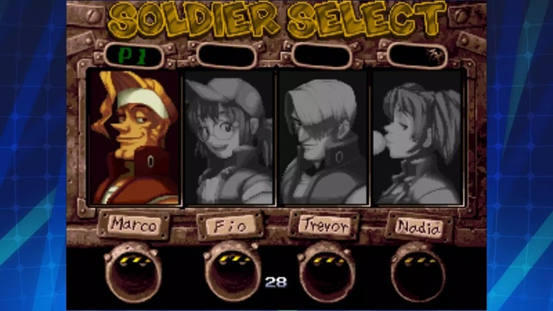 alt text: Nâng cấp vũ khí trong game Metal Slug 4 ACA NEOGEO