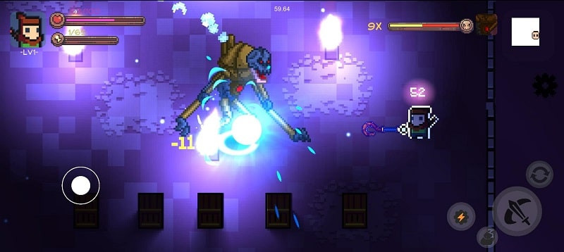 A character casts a spell in Last Dungeon.