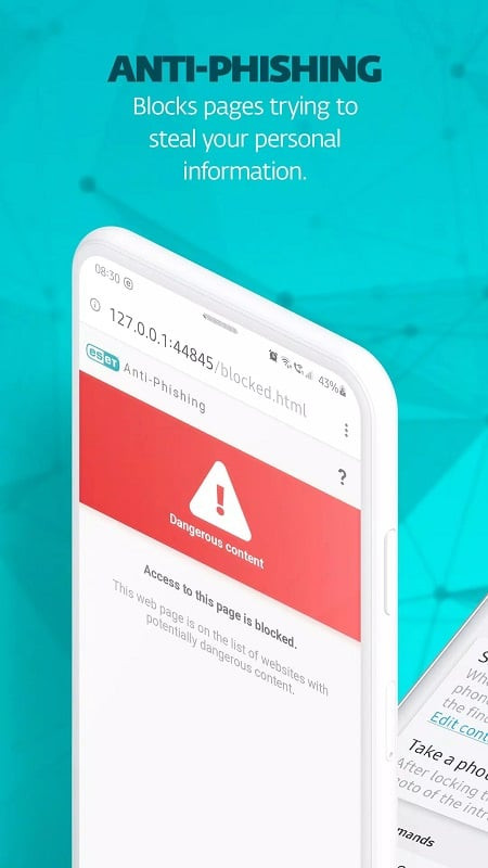 alt text: Quét virus bằng ESET Mobile Security & Antivirus