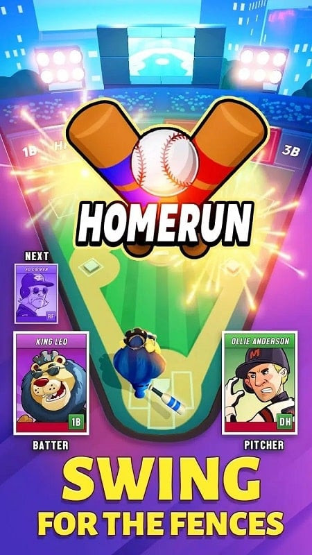 alt text: Tải xuống Super Hit Baseball mod apk