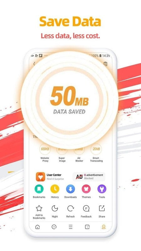 alt text: Tốc độ tải trang nhanh chóng trên UC Browser MOD APK