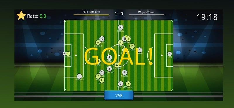 alt text: Trọng tài sử dụng công nghệ hỗ trợ trong game Football Referee Lite