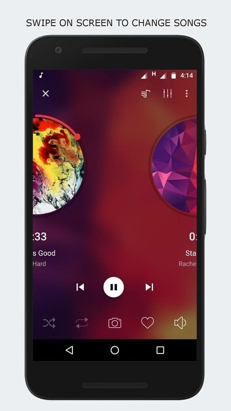 alt text: Tùy chỉnh âm thanh trong Augustro Music Player MOD APK