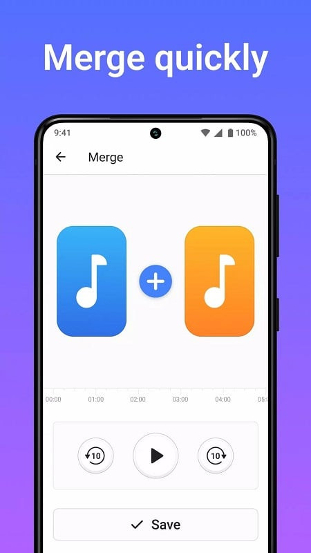 Example of using the app to create custom ringtones from favorite songs.