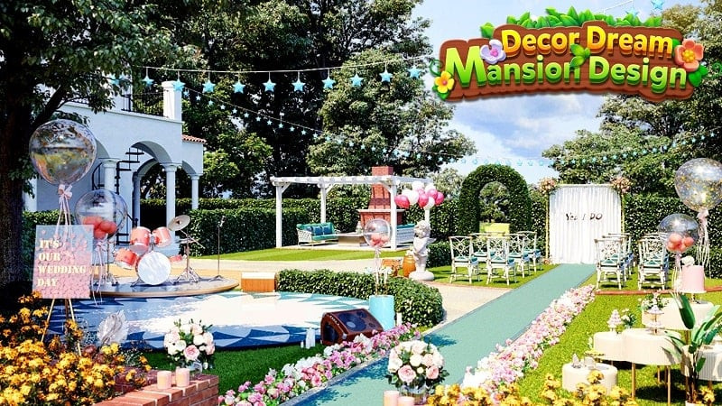 alt: Thiết kế nội thất trong game Decor Dream: Mansion Design