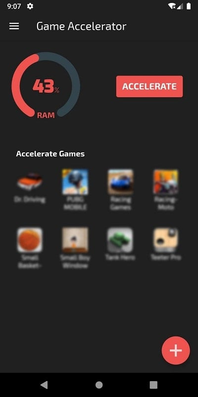 alt: Tính năng nâng cao trải nghiệm chơi game của Game Accelerator Mod Android