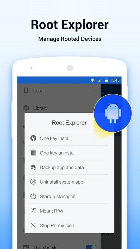 Alt: Tính năng quản lý bộ nhớ và dung lượng lưu trữ của ES File Explorer MOD APK