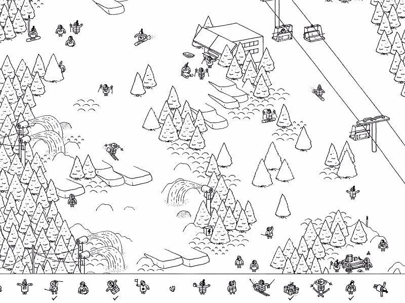 alt: Tương tác với môi trường trong Hidden Folks APK