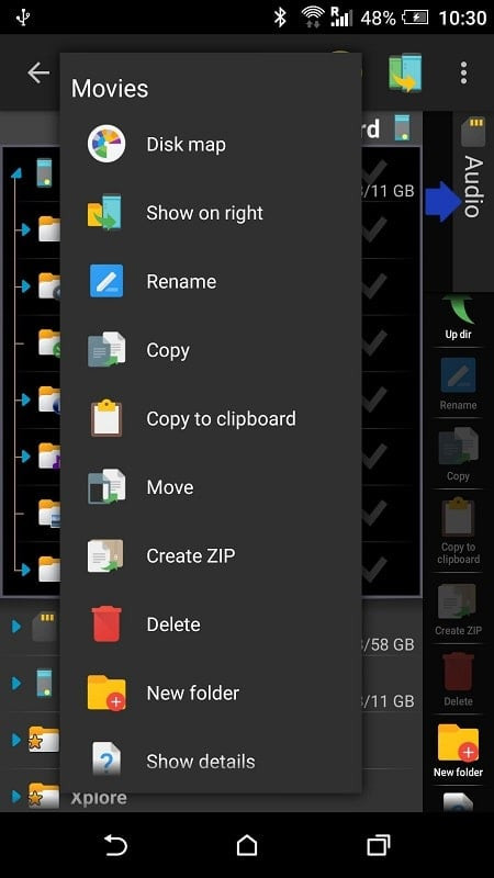 X-plore File Manager image preview