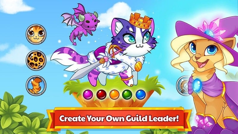 alt="Ảnh chụp màn hình game Castle Cats phiên bản MOD APK"