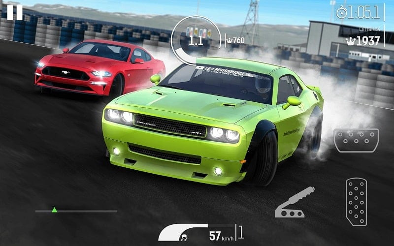 alt=Hình ảnh cuộc đua trong game Nitro Nation Drag & Drift