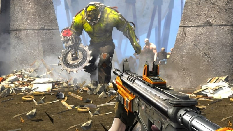 Character shooting zombies with a gun in Zombie Apocalypse