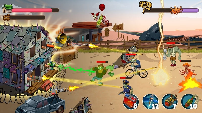 Base Defense Versus Zombies MOD APK gameplay screenshot