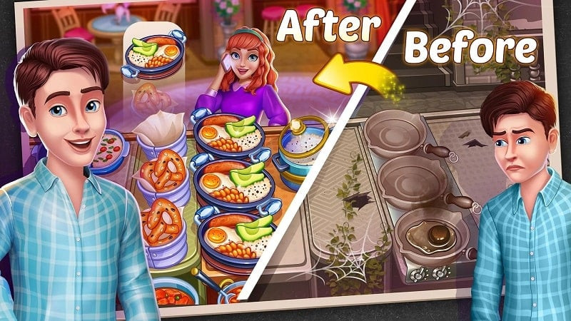 Upgrading equipment in American Cooking Star