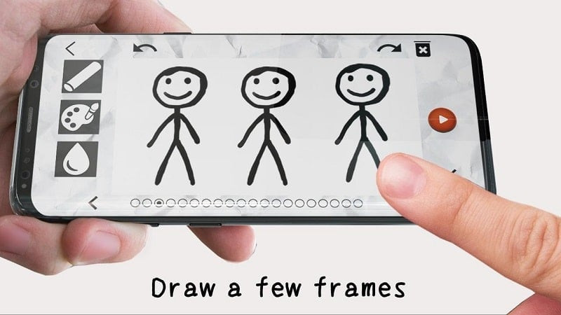 Creating stick figure animation films with Stickman: Draw Animation MOD APK