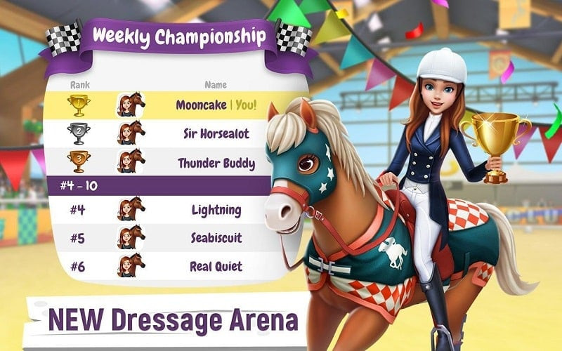 Training horses in My Horse Stories MOD APK