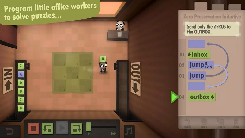 Human Resource Machine programmer character