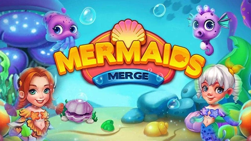 alt=Tải Merge Mermaids MOD APK v3.36.0 (Vô Hạn Tiền) - Xây Dựng Vương Quốc Nàng Tiên Cá