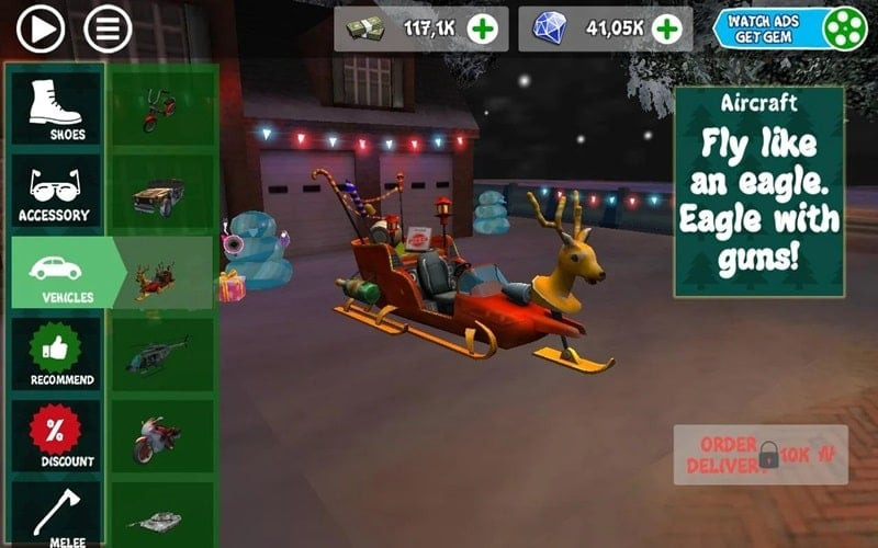 Action-packed gameplay in Crime Santa MOD APK