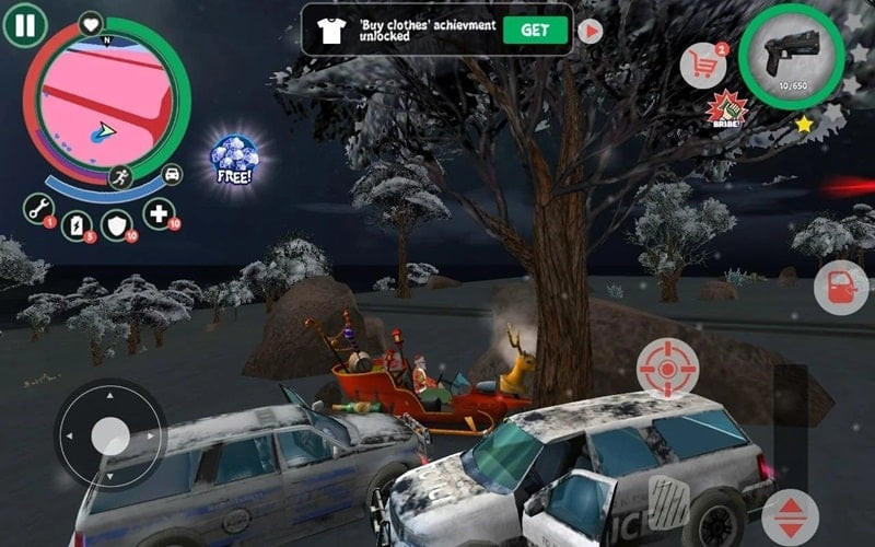 Customizing Santa in Crime Santa MOD APK