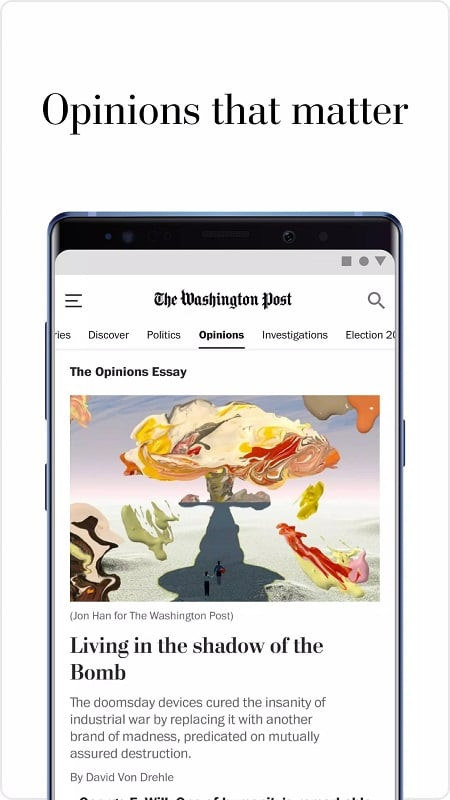 Watching a video on the Washington Post app