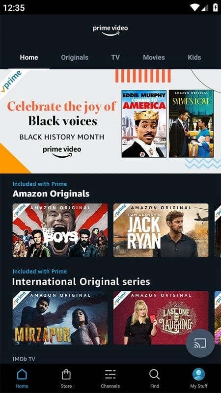 Amazon Prime Video MOD APK phiên bản mới nhất