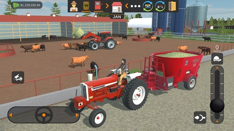 American Farming Android screenshot featuring livestock