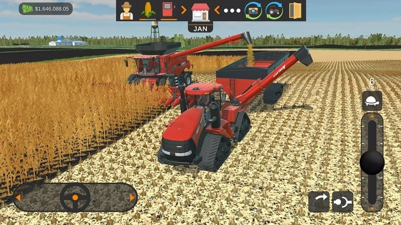 American Farming MOD APK screenshot displaying crops