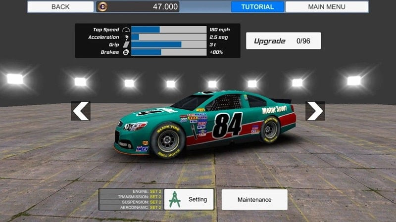 DRAG technique in American Speedway Manager MOD APK