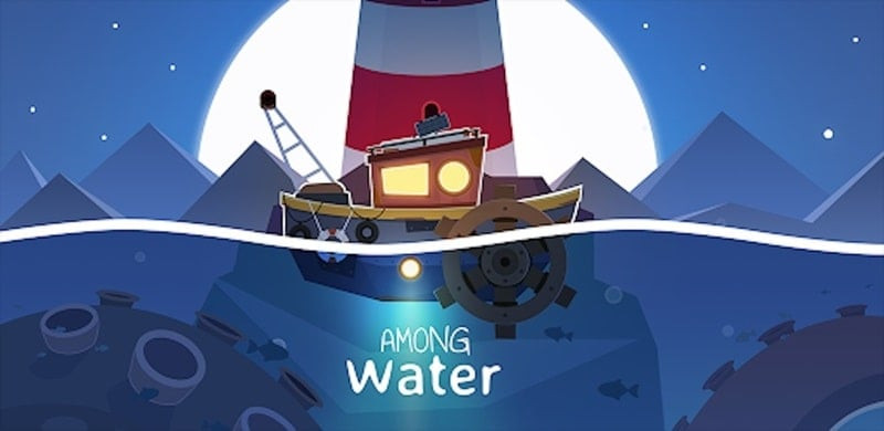 among water