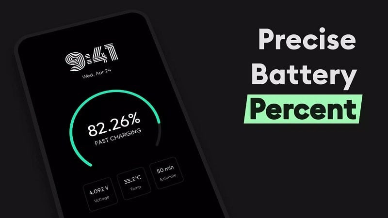 AmpereFlow MOD APK displaying battery information