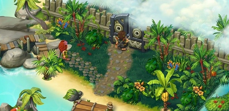 Building upgrades in Ancient Village 3 MOD APK