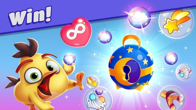 Birds combining in Angry Birds Dream Blast MOD APK