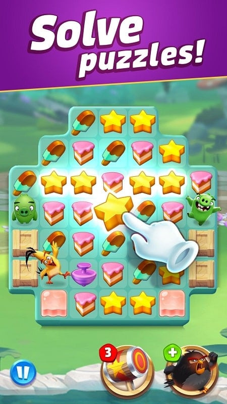 Angry Birds Match 3 Mod APK Gameplay