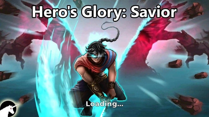 Ảnh minh họa game Hero's Glory: Savior với nhân vật chính đứng giữa khung cảnh hoang tàn