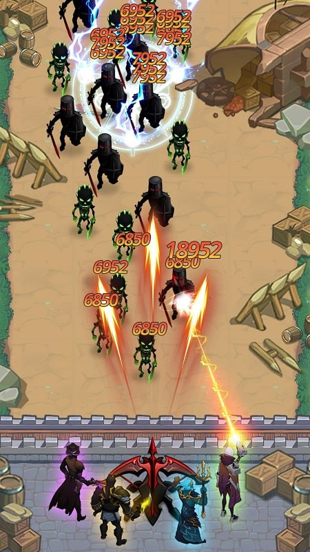 Shadow Hero: TD Defense Game MOD APK gameplay