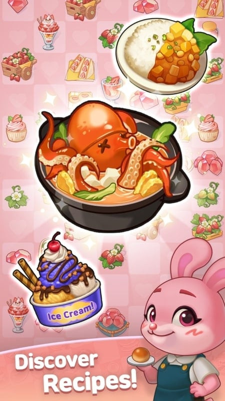 Anipang Merge food merging gameplay screenshot