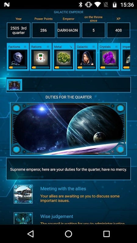 AoD Galactic War APK download button