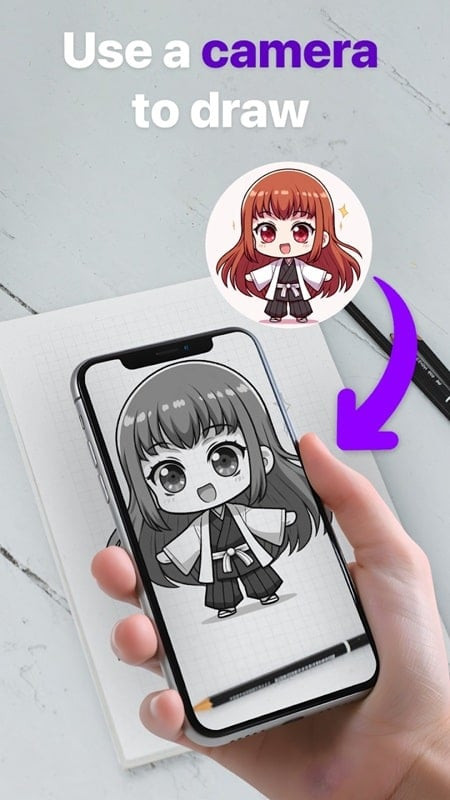 AR Draw Sketch MOD APK features